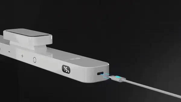 Lampka LED z magnetycznym uchwytem z wbudowaną baterią 2500mAh, do garderoby, do sypialni do czytania, do łazienki z możliwością ładowania USB-C