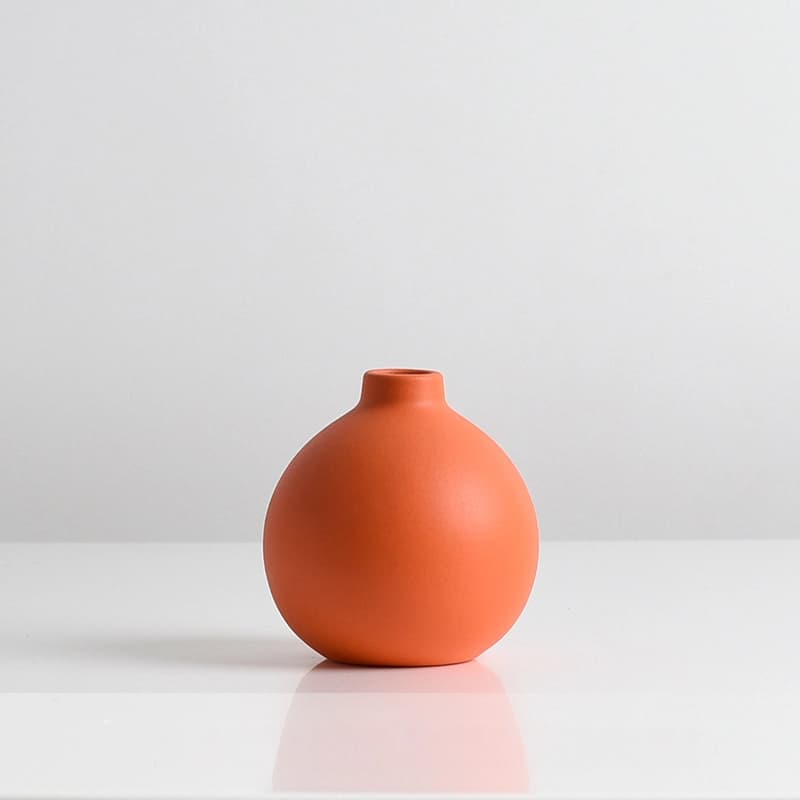 Wazon ceramiczny nowoczesny prosty jednokolorowy, prosta sztuka, dekoracja
